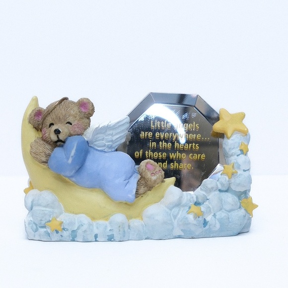 C.M.P. Angelic Bear Figure “ little angels are everywhere…” ceramic 90’s Teddy - Picture 1 of 3